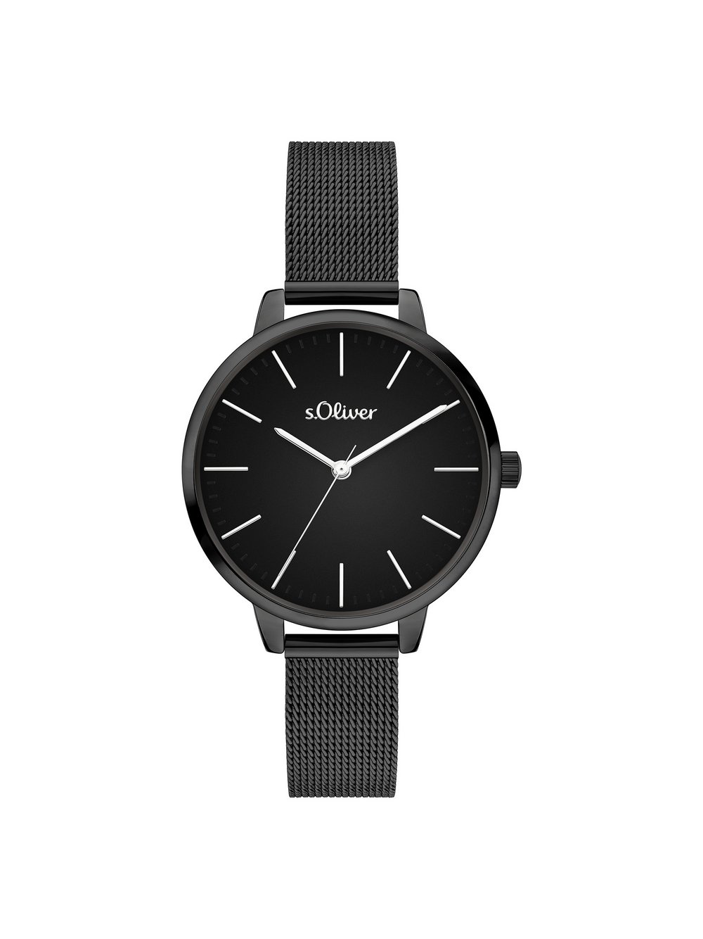 Thumbnail - s.Oliver Armbanduhr  Damen Edelstahl schwarz, ONE SIZE