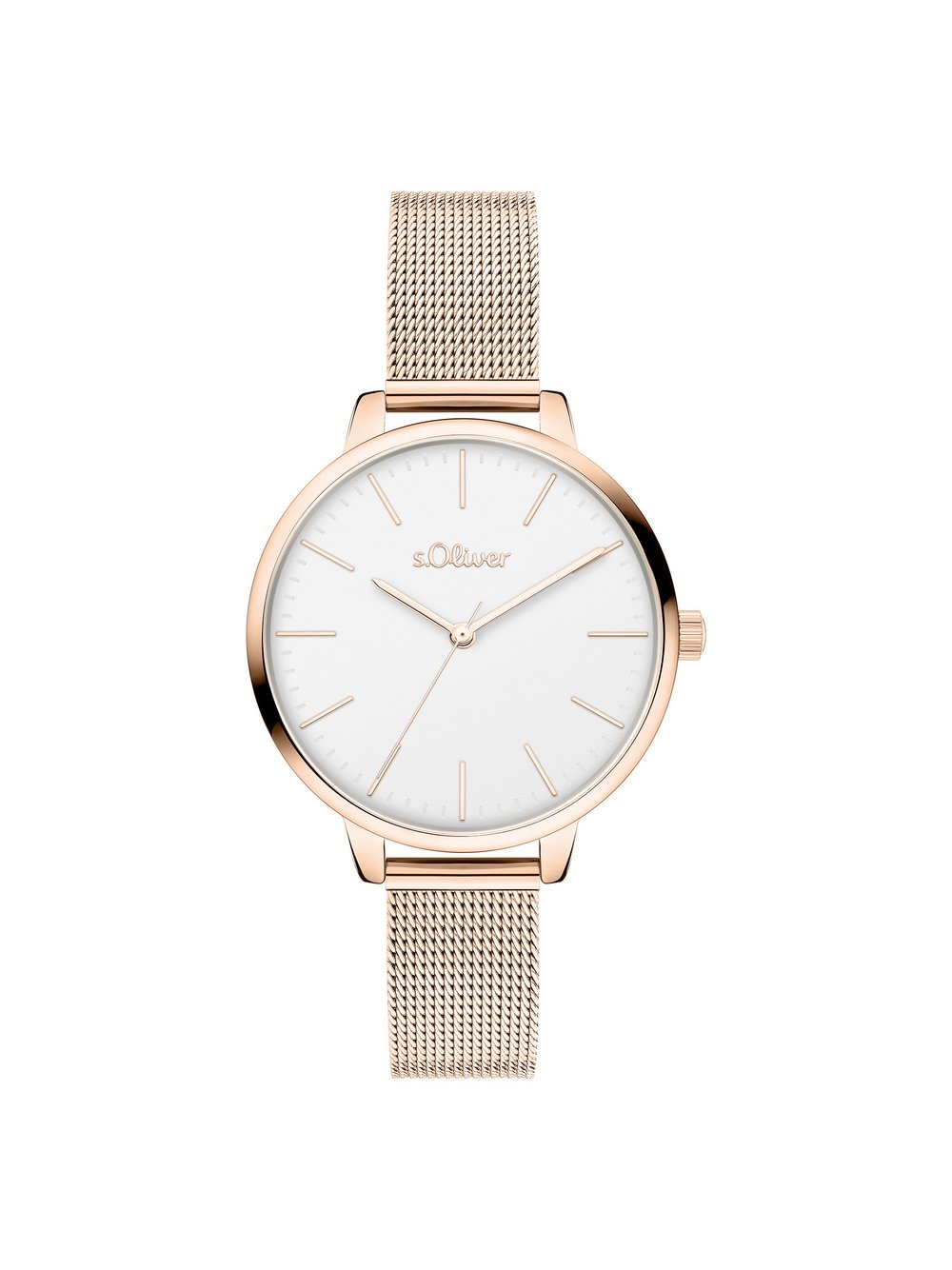 Thumbnail - s.Oliver Armbanduhr  Damen Edelstahl roségold, ONE SIZE