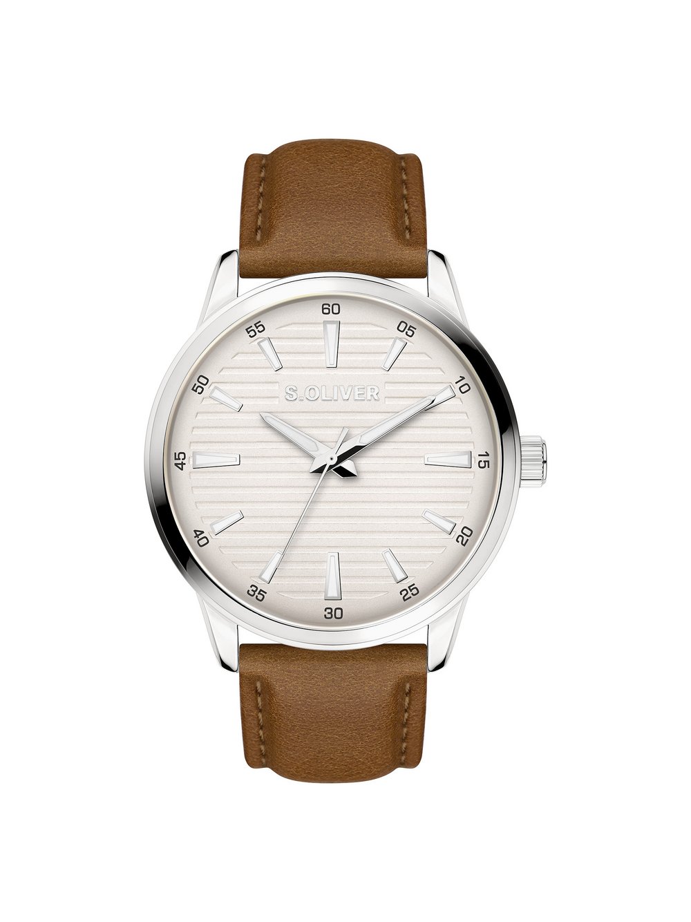 Thumbnail - s.Oliver Armbanduhr  Herren Kunstleder braun, ONE SIZE