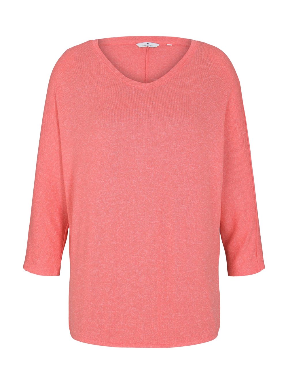 Tom Tailor Langarmshirt Damen Viskose rot meliert, L