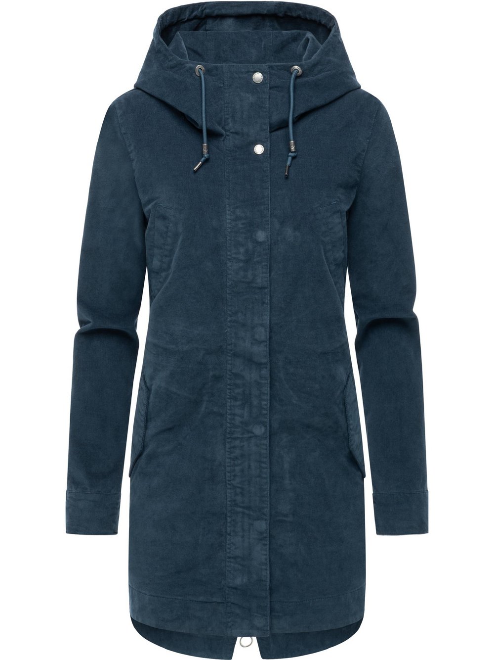 Ragwear Kurzmantel Damen Baumwolle blau, XXL