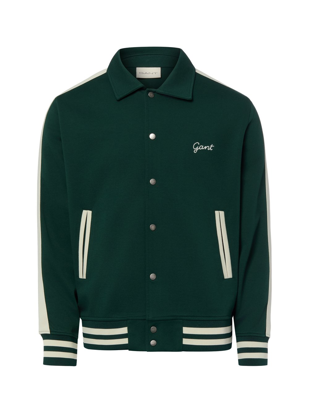 VAN GRAAF Gant Herren Tanne Sweat-Blouson Baumwolle Grün, Groß