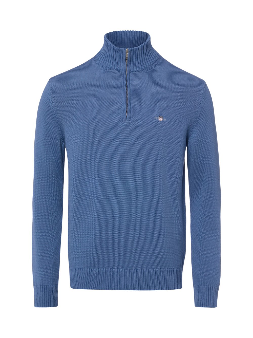 VAN GRAAF Gant Herren Blau Strick-Troyer Baumwolle Mittel