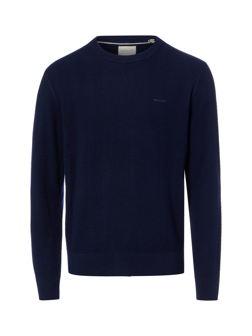 VAN GRAAF Gant Herren Marine Pullover Mit Woll-Anteil Baumwolle Blau, Extra Groß
