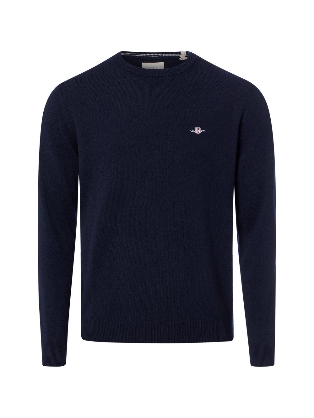 Gant - Lammwoll Pullover Mit Rundhalsausschnitt - Knitwear - Damen - Blau - 2XL - Bild 3