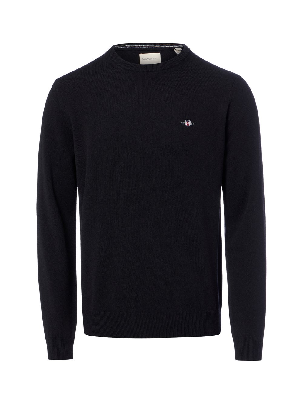 Gant Herren Schwarz Rundhalspullover Aus Lambswool (Xl) - Bild 3