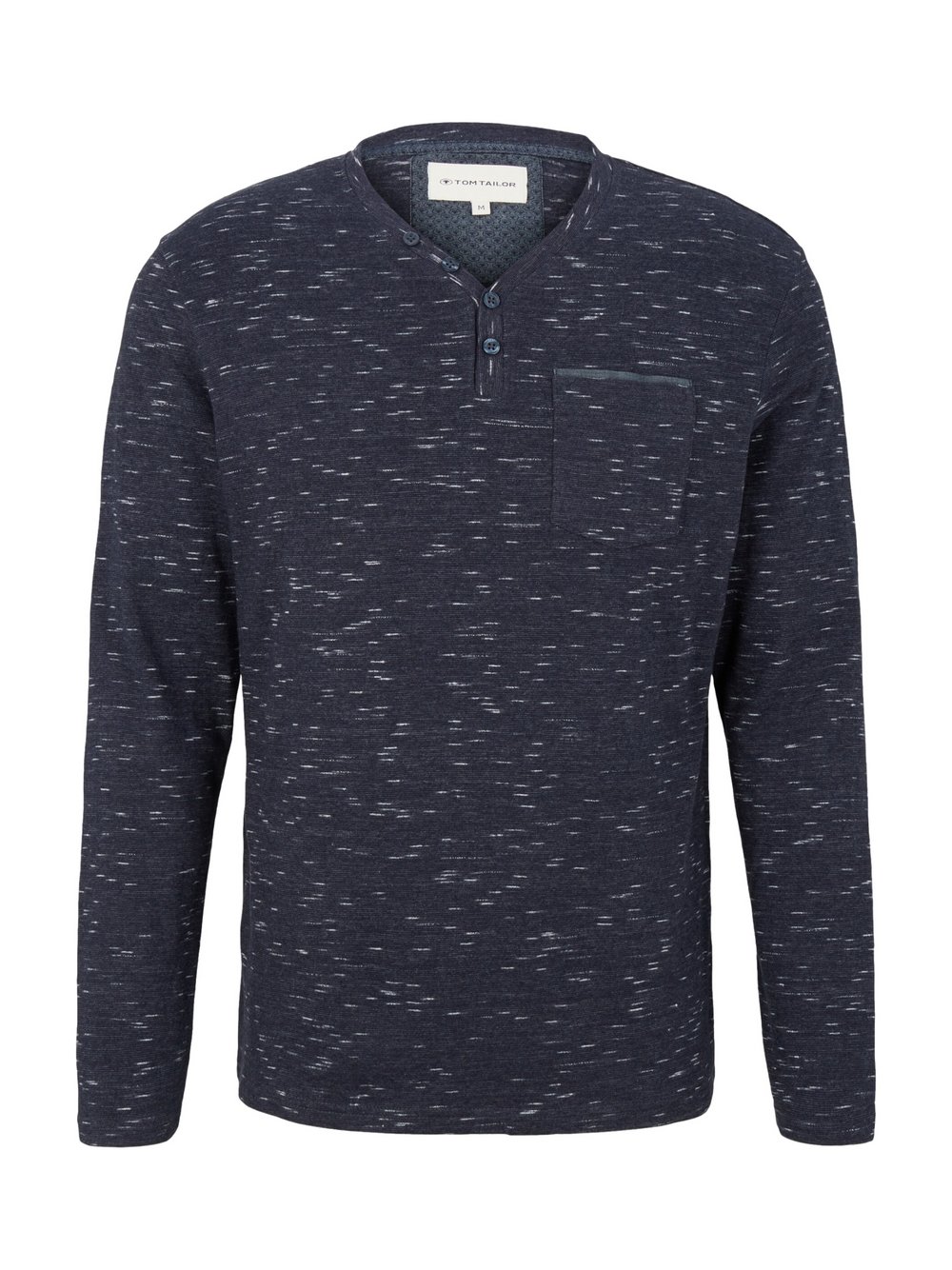 Tom Tailor Langarmshirt Herren Baumwolle blau, M