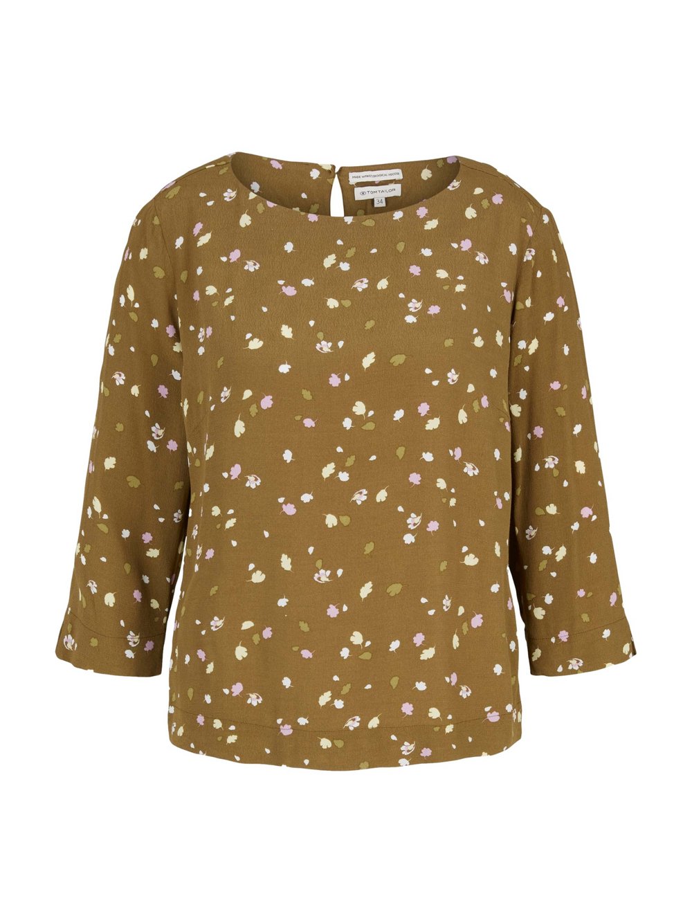 Thumbnail - Tom Tailor Bluse Damen Viskose grün gemustert, 36