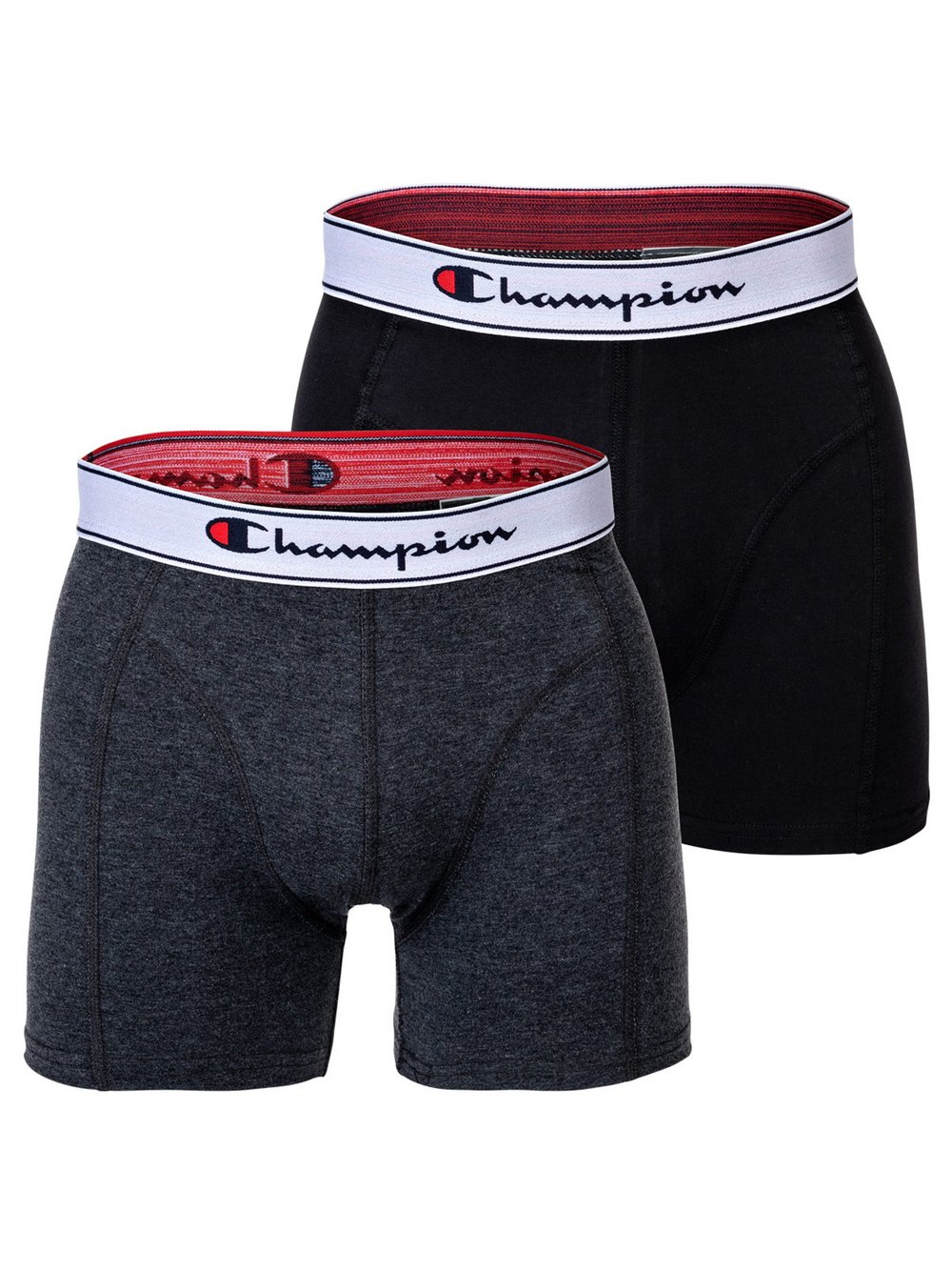 Champion Herren Schwarz Grau Meliert Boxershorts "Boxershort 2Er Pack" erhältlich in Größe S von Baur - Bild 3