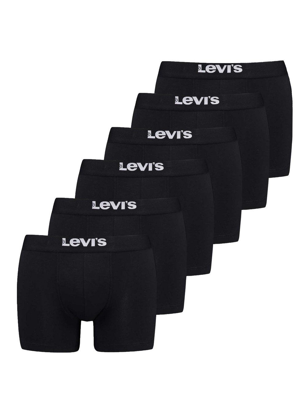 Thumbnail - Levi's Boxershort 6er Pack Herren Baumwolle schwarz, M