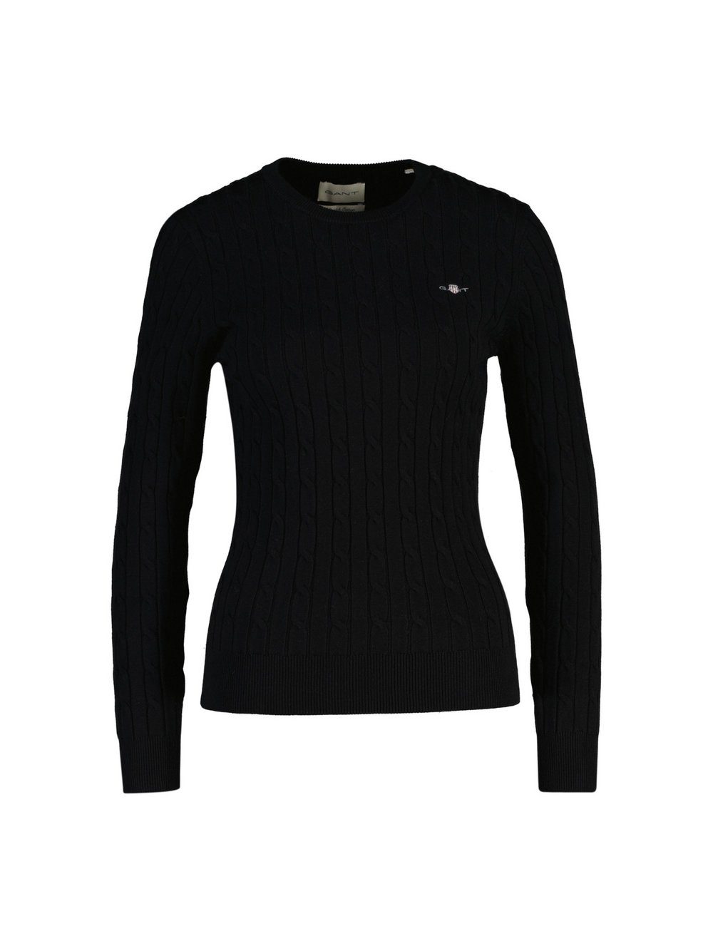 Thumbnail - Gant Strickpullover Damen Baumwolle schwarz, M