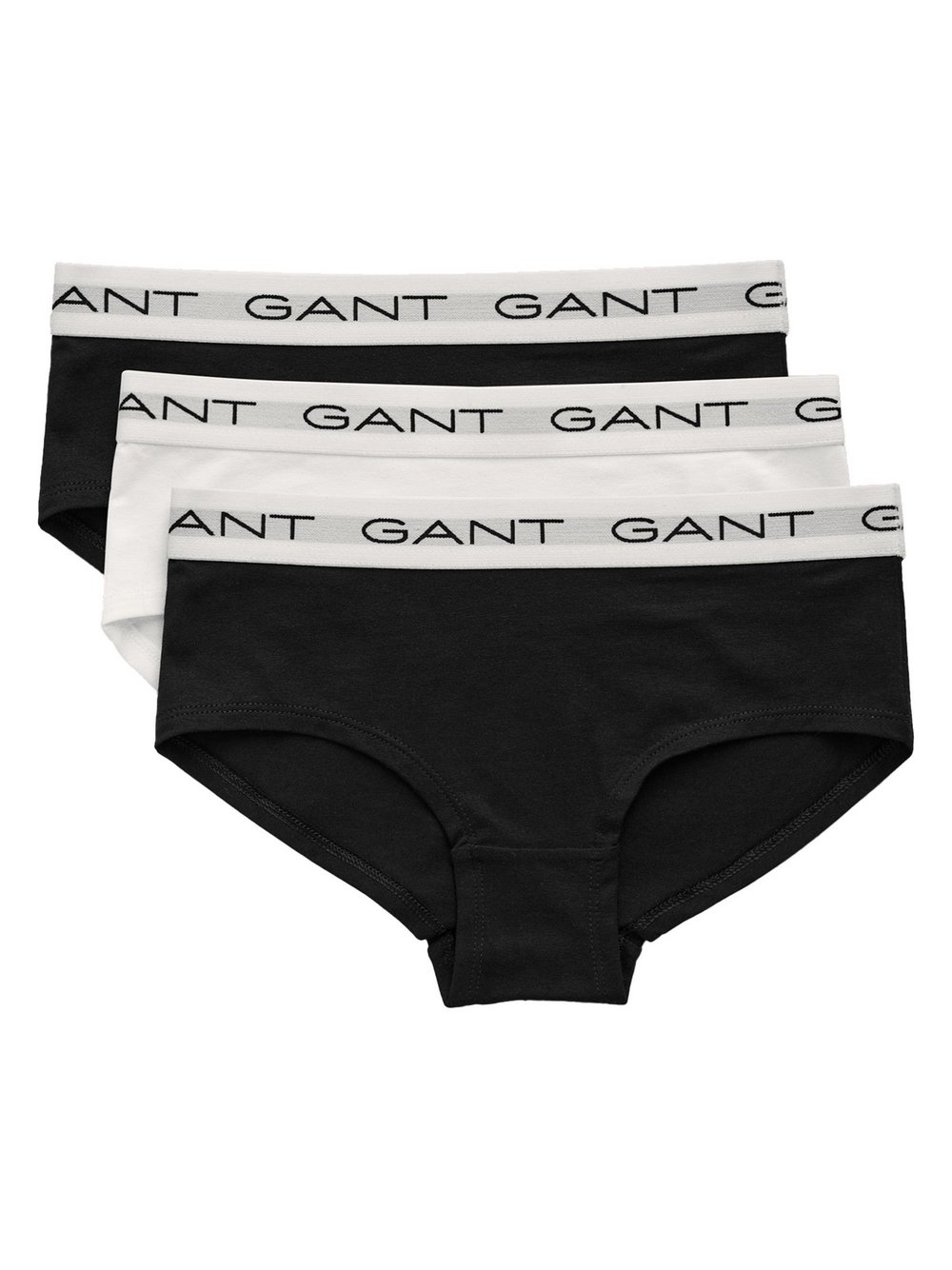 Gant Slip 3er Pack Mädchen Baumwolle weiß, 134