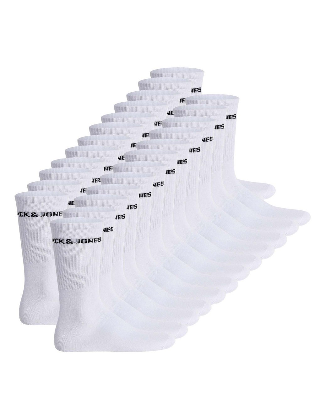 Jack & Jones Socken 24er Pack Herren Baumwolle mehrfarbig gemustert, 40-46