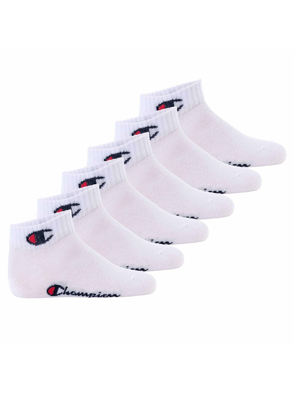 Thumbnail - Champion Socken im 6er-Pack Kinder Baumwolle weiß, 27-30