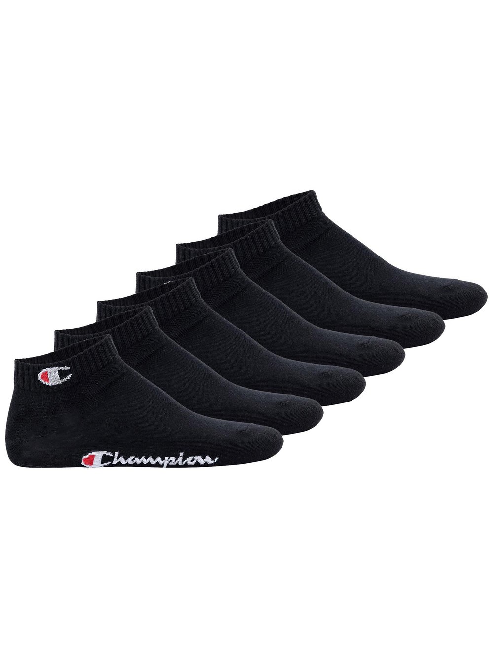 Thumbnail - Champion Socken 6er Pack Herren Baumwolle schwarz, 35-38