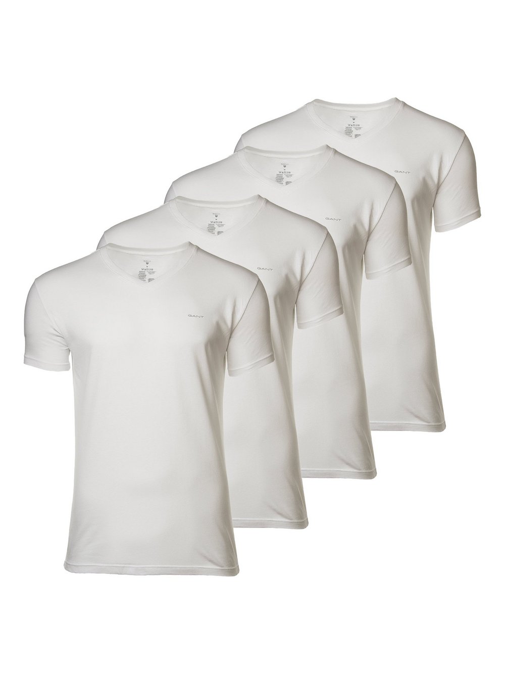 Thumbnail - Gant T-Shirt 4er Pack Herren Baumwolle weiß, S