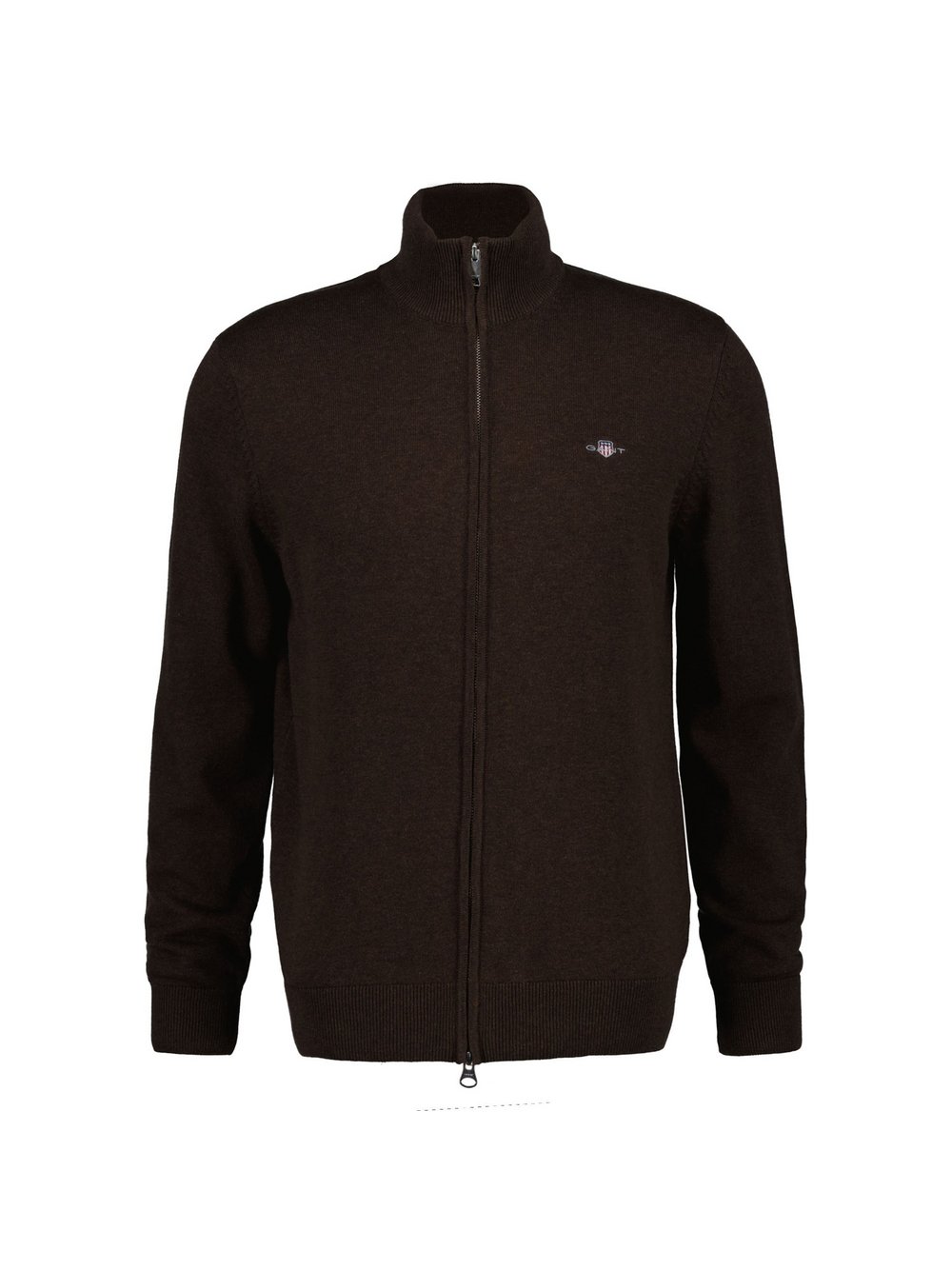 VAN GRAAF Gant Herren Mocca Strickjacke Baumwolle Braun, Mittel