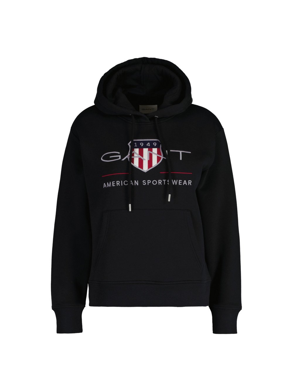 Gant Sweatshirt Damen Baumwolle schwarz, S