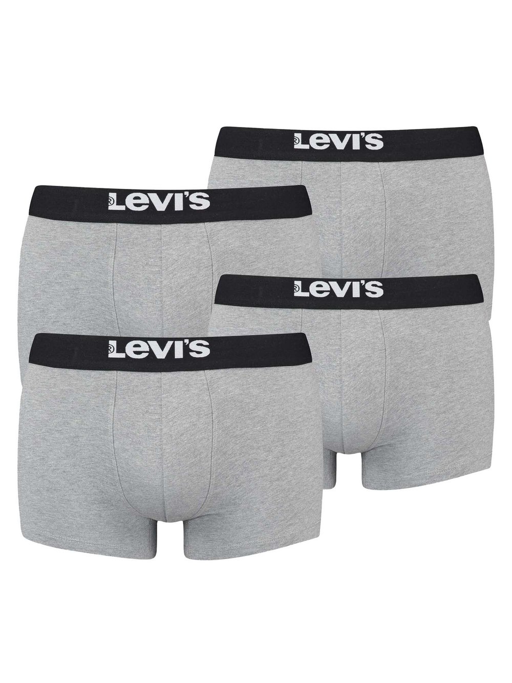 Levi's Boxershort 4er Pack Herren Baumwolle grau gemustert, L