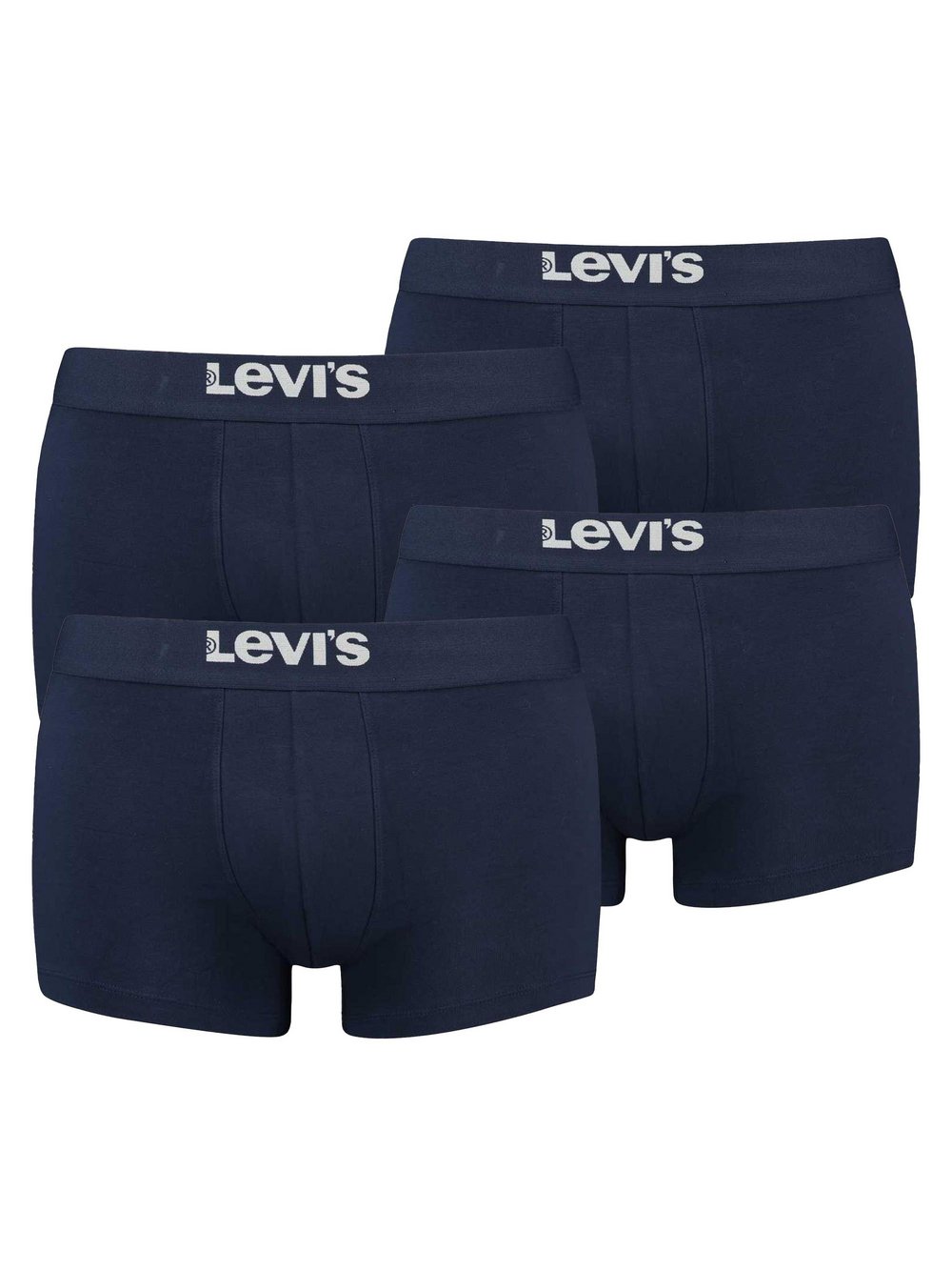 Levi's Boxershort 4er Pack Herren Baumwolle blau gemustert, L