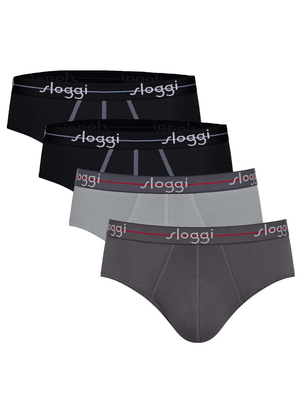sloggi Slip 4er Pack Herren Baumwolle mehrfarbig, XL