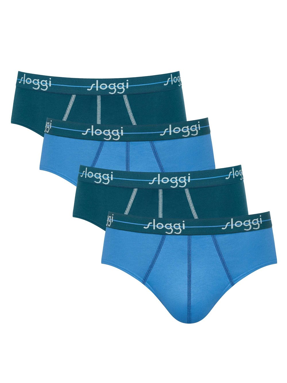 sloggi Slip 4er Pack Herren Baumwolle blau, XXL
