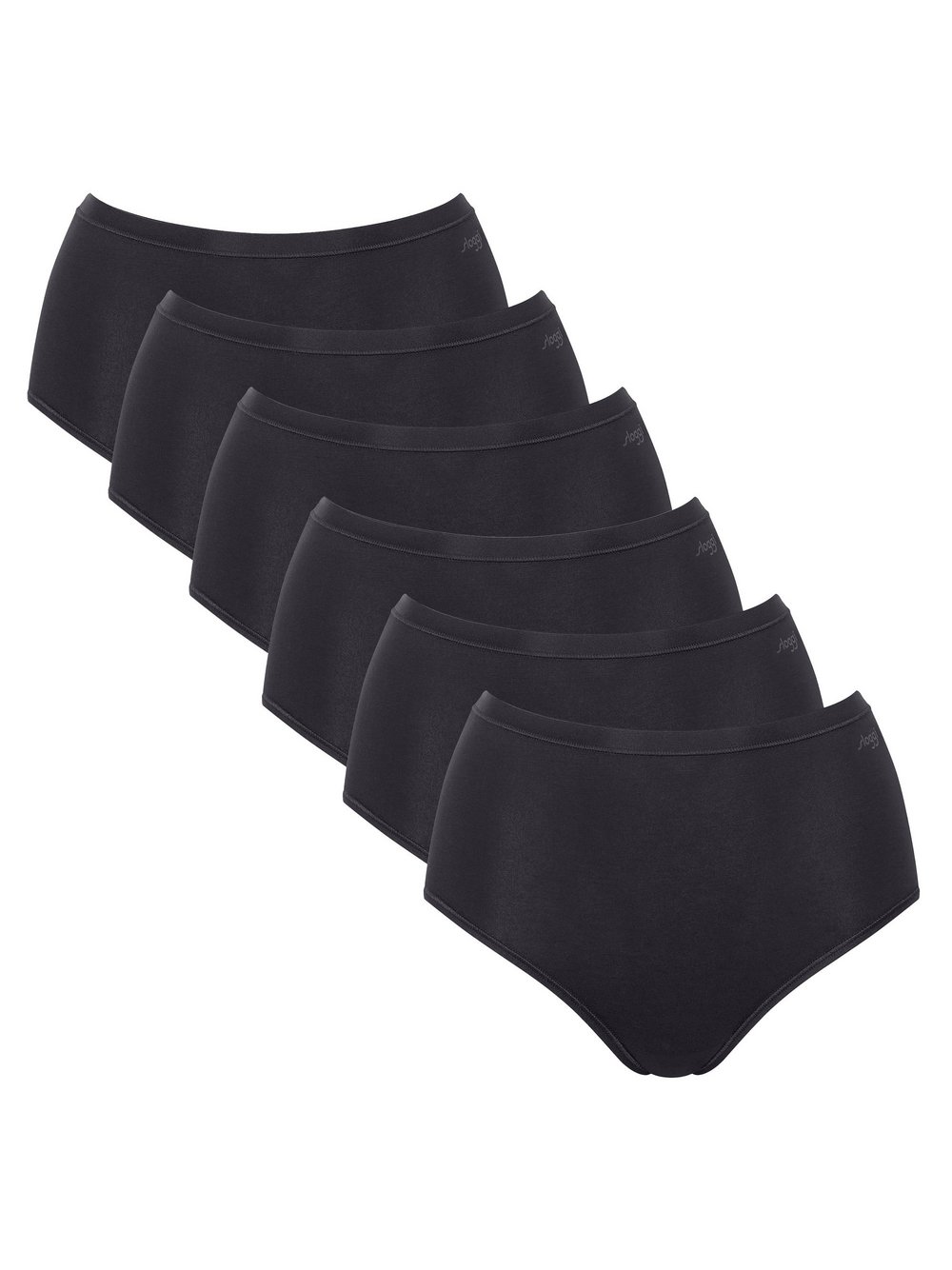 Thumbnail - sloggi Slip 6er Pack Damen Baumwolle schwarz, L