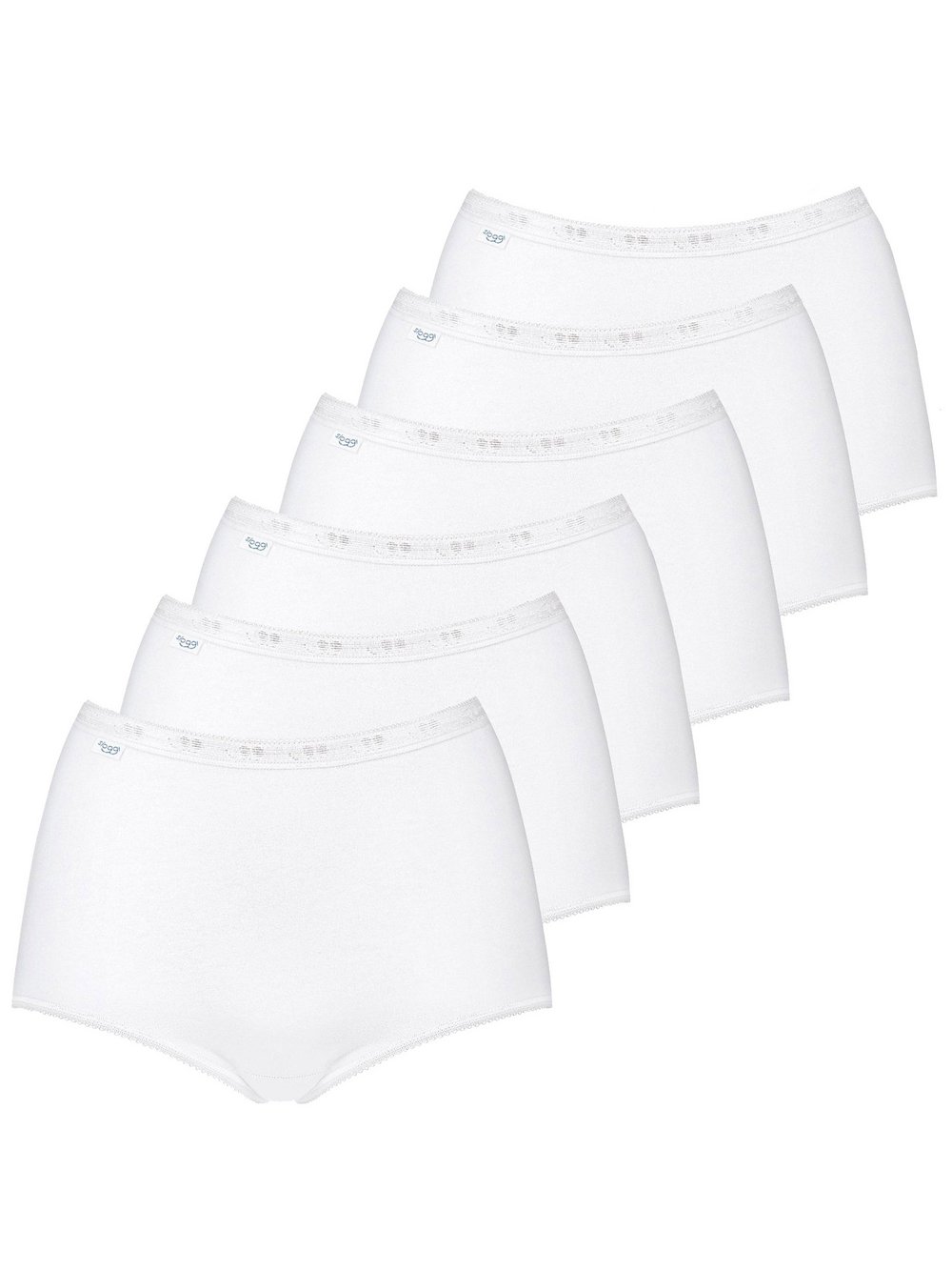 Thumbnail - sloggi Slip 6er Pack Damen Baumwolle weiß, 42