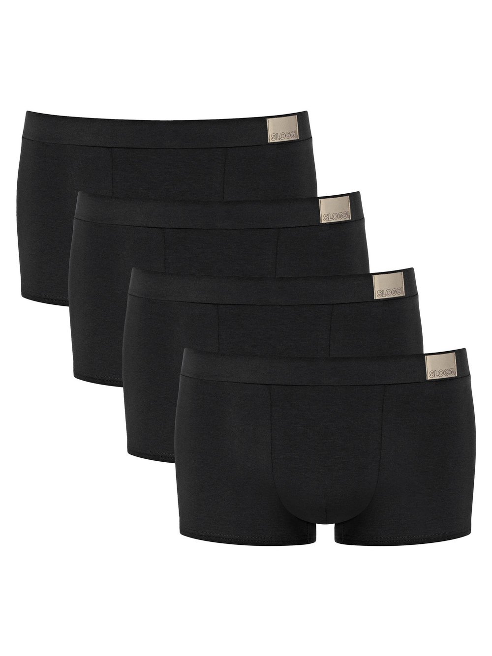 sloggi Boxershort 4er Pack Herren Baumwolle schwarz, L