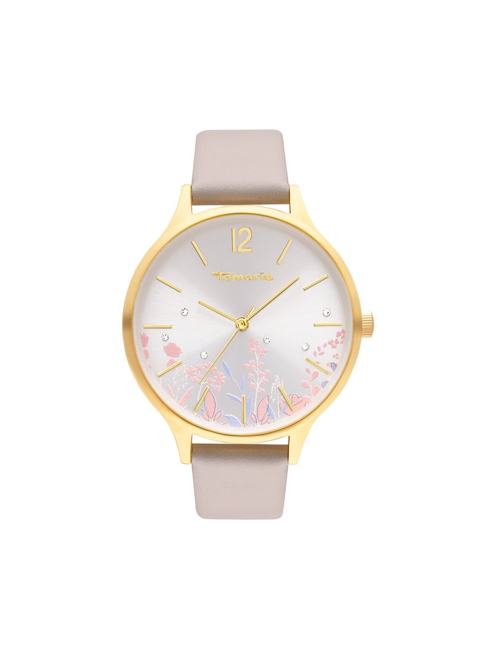 Thumbnail - Tamaris Armbanduhr Damen Leder beige, ONE SIZE