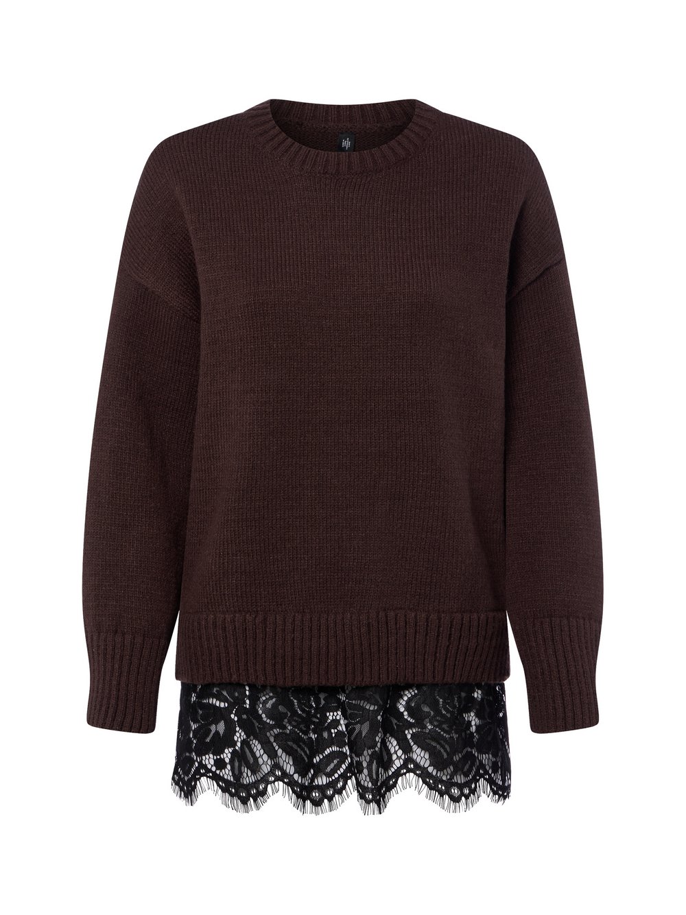 VAN GRAAF Only Damen Schoko Strickpullover Braun, Groß