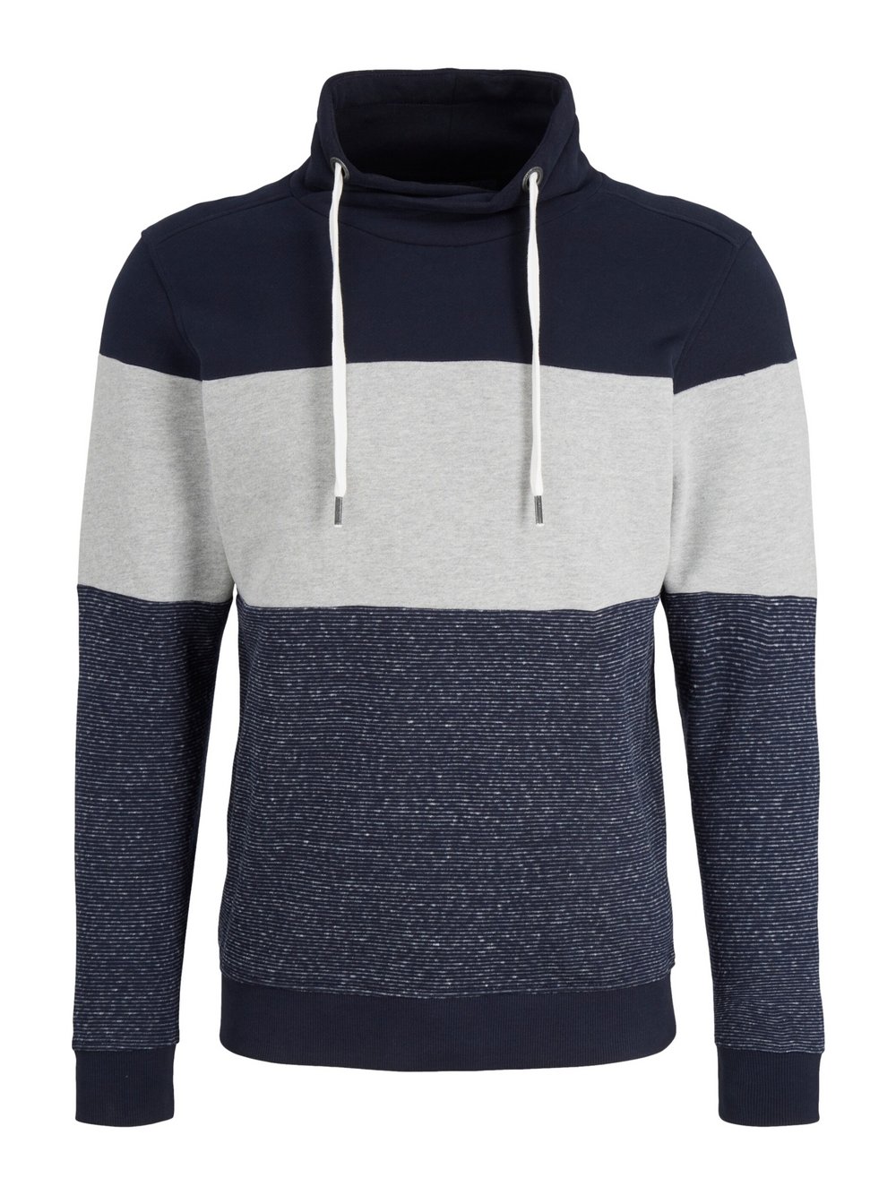 Tom Tailor Sweatshirt Herren Baumwolle mehrfarbig gestreift, S
