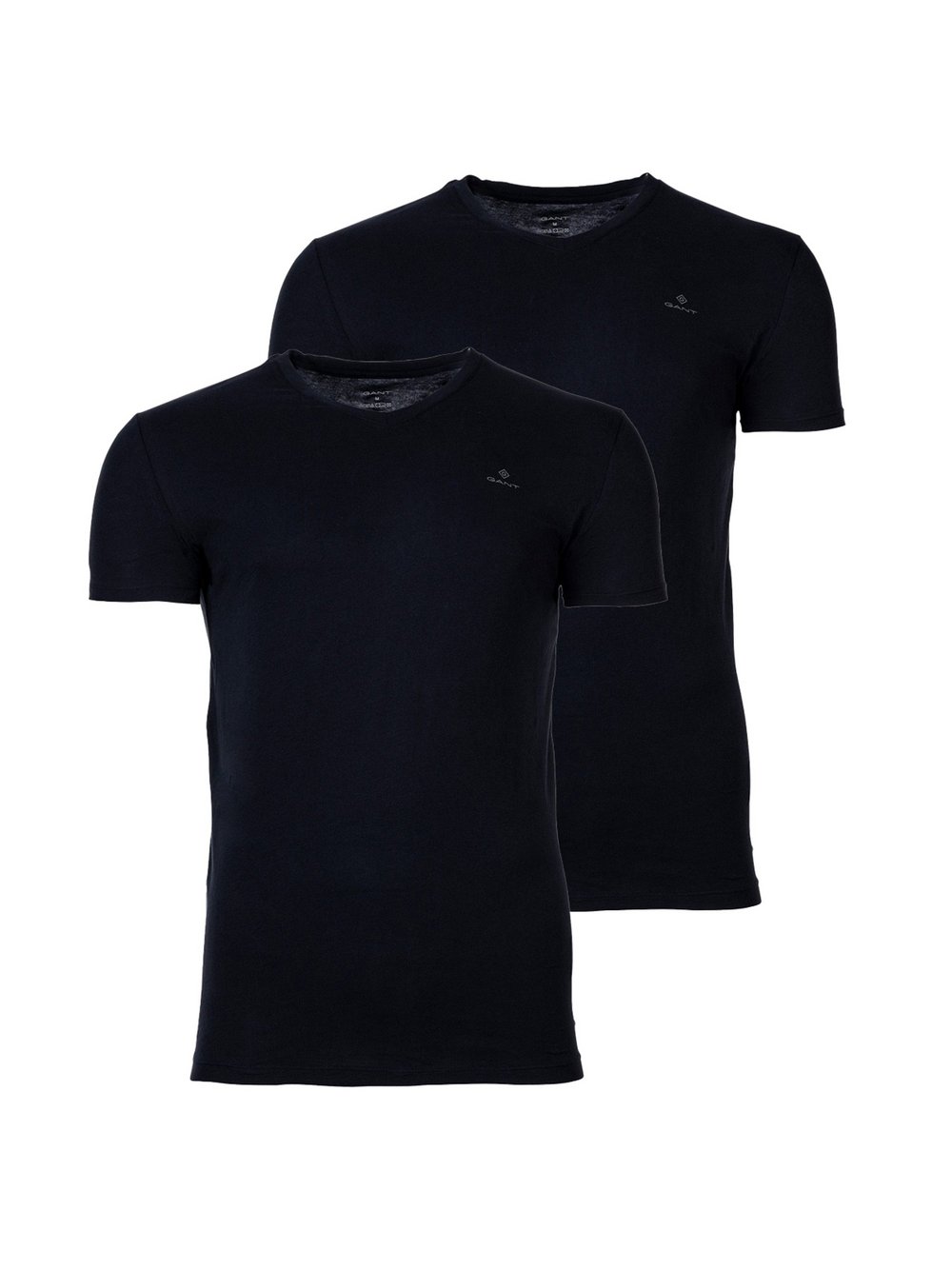 Thumbnail - Gant T-Shirt 2er Pack Herren Baumwolle schwarz, M