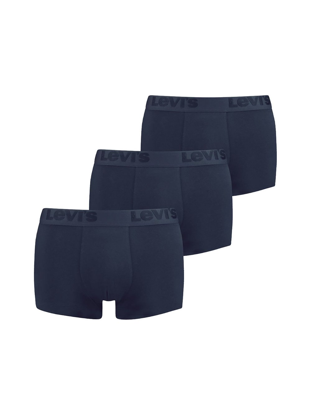 Levi's Boxershort 3er Pack Herren Baumwolle blau gemustert, S
