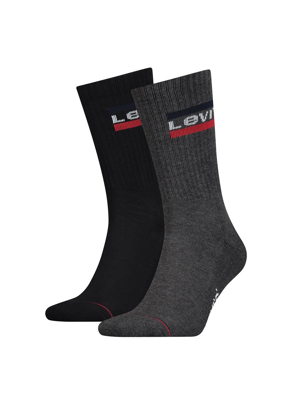 Levi's Socken 2er Pack Damen Baumwolle schwarz, 39-42