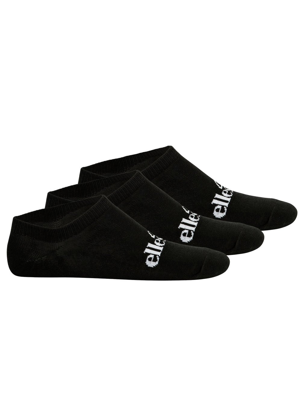 ellesse Socken 3er Pack Damen Baumwolle schwarz gemustert, 40-42