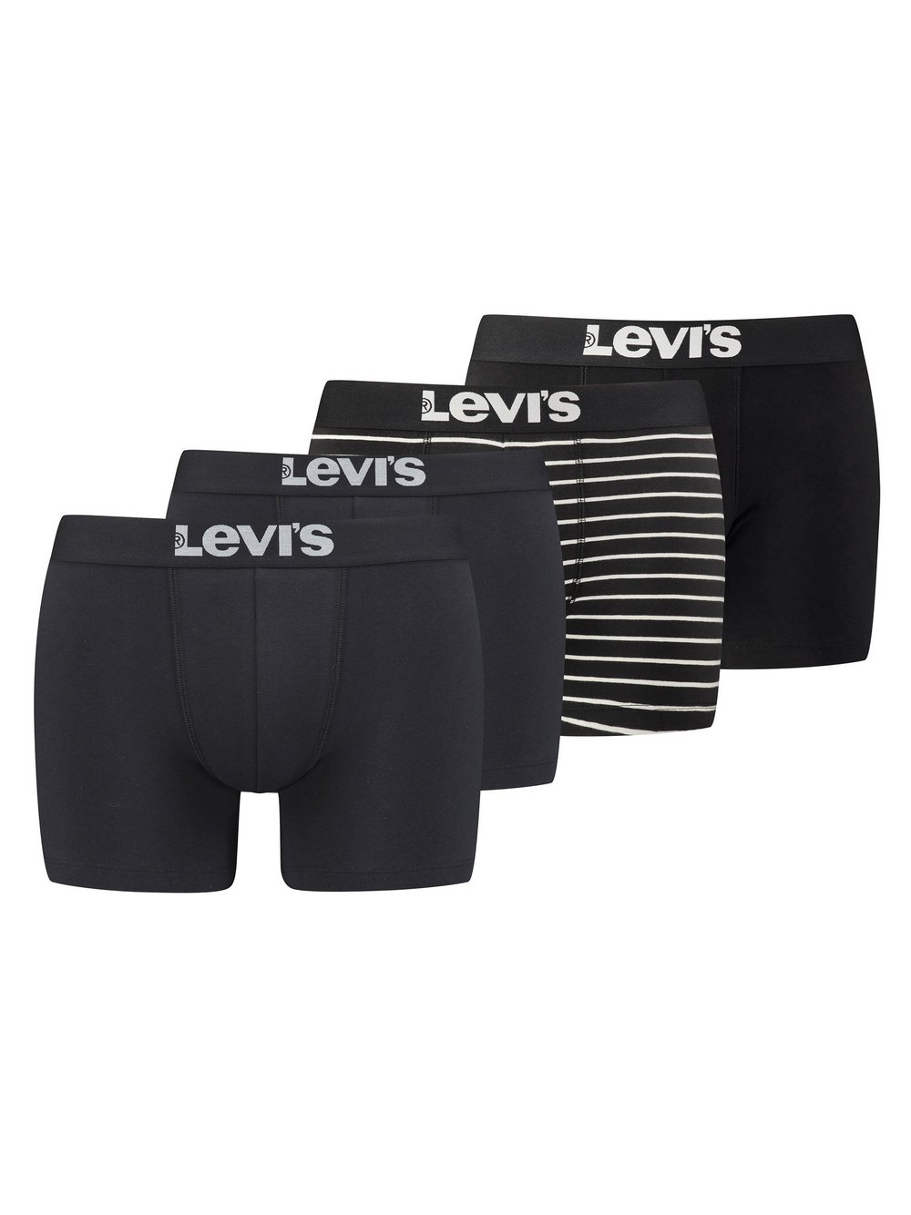 Thumbnail - Levi's Boxershort 4er Pack Herren Baumwolle schwarz, M