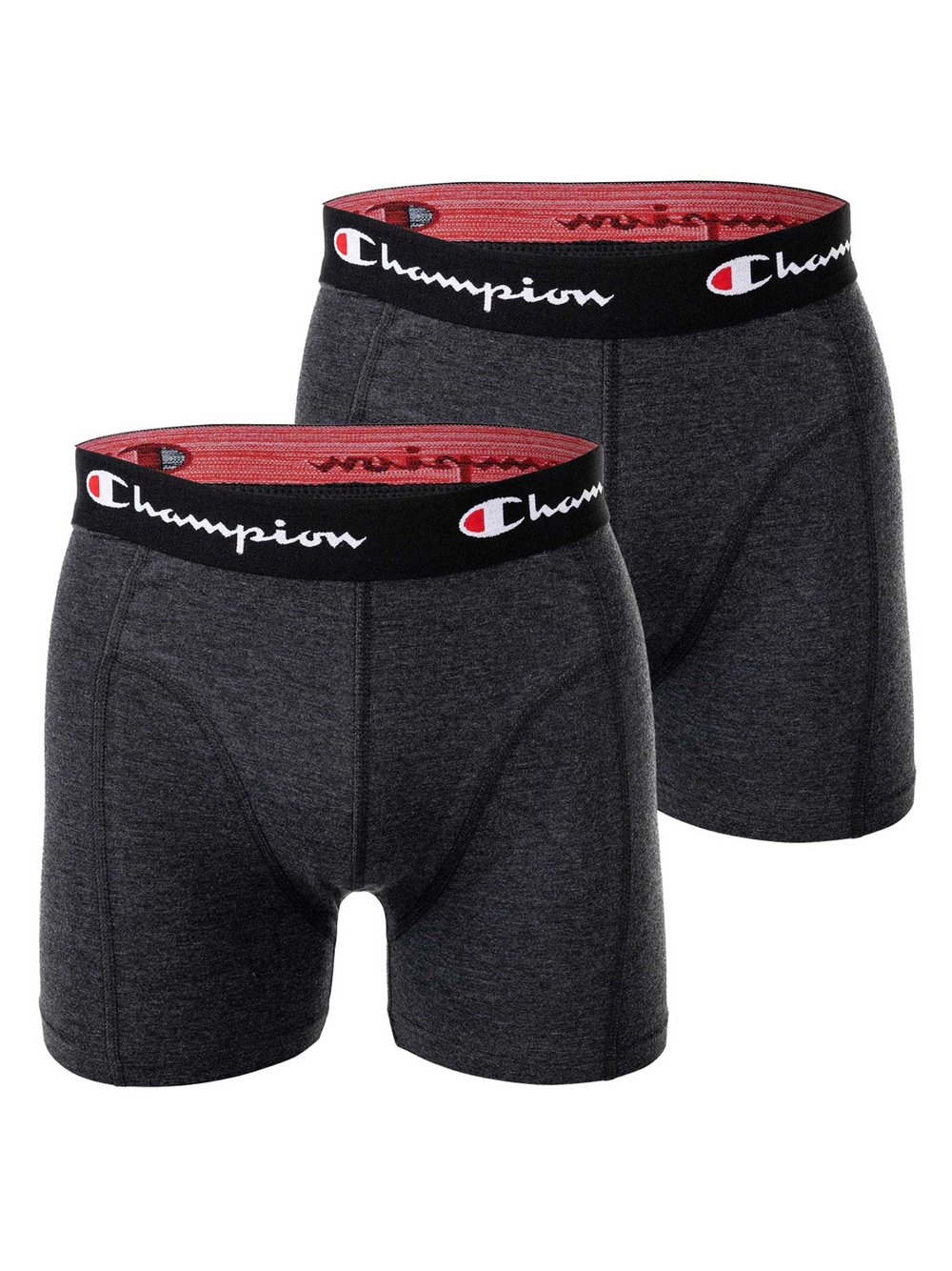 Champion Boxershorts im 2er-Pack Herren Baumwolle grau meliert, XXL
