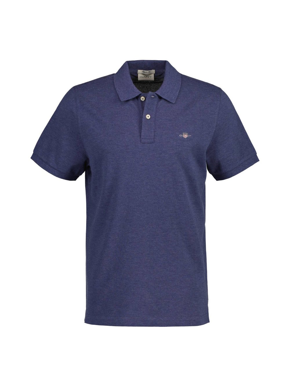 Gant Herren Dk Jeansblau Melange Classic Regular Fit Poloshirt (Xxxl) - Bild 5