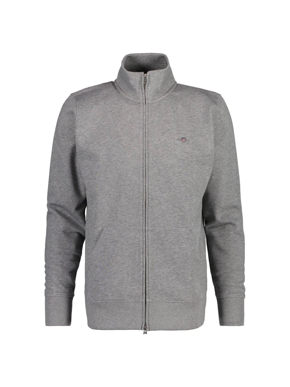 Thumbnail - Gant Sweatjacke Herren Baumwolle grau, 4XL