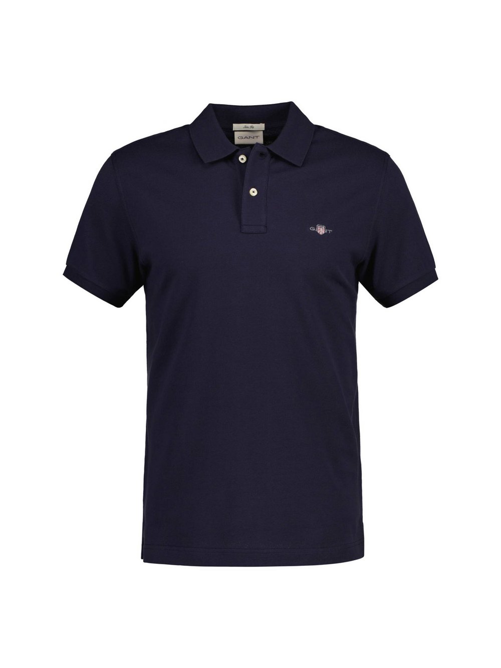 Hemden Gant Herren Evening Blue Shield Slim Fit Poloshirt Kurzarm - Bild 5