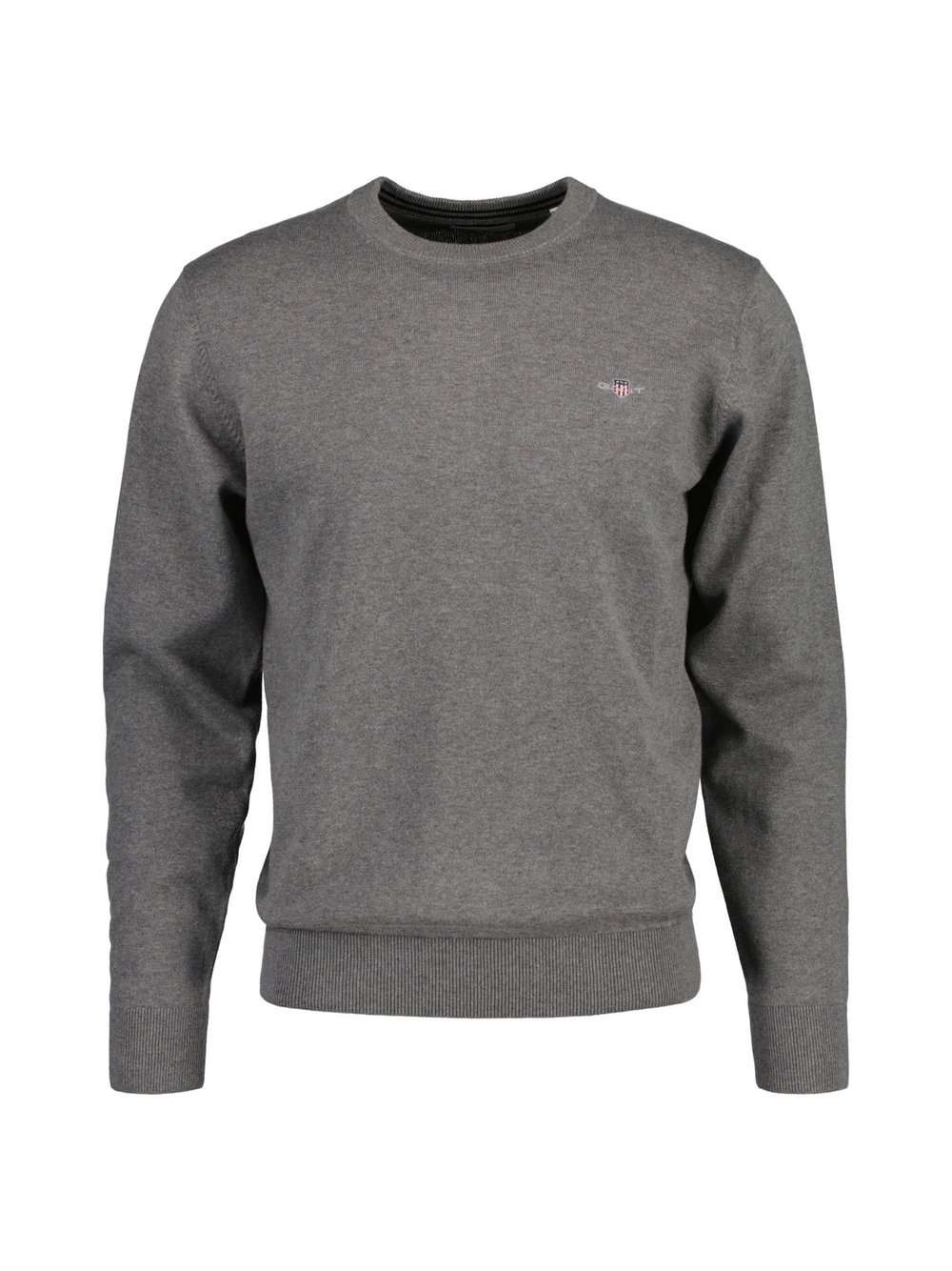 Thumbnail - Gant Strickpullover Herren Baumwolle grau, M
