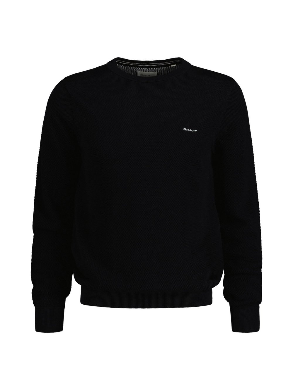 Gant Strickpullover Herren Baumwolle schwarz, XXXL