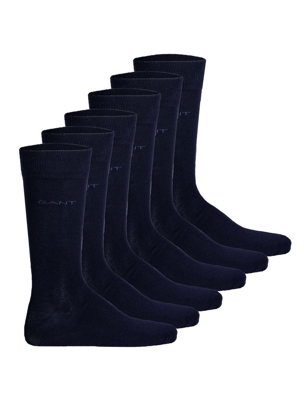 Gant Socken 6er Pack Herren Baumwolle blau, 43-45