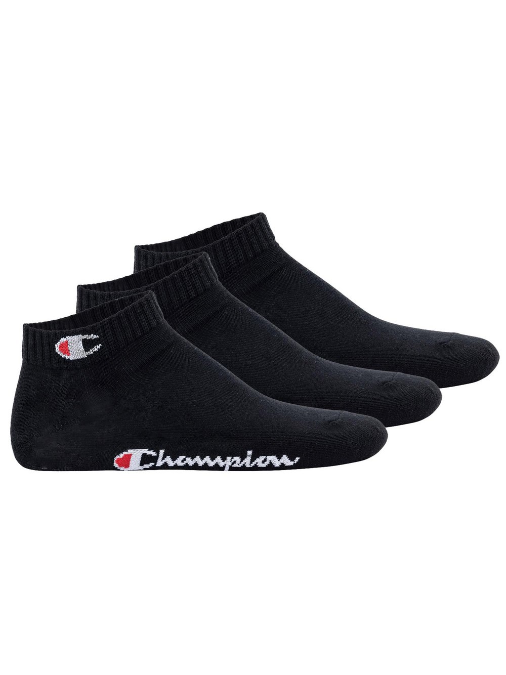 Champion Socken im 3er-Pack Damen Baumwolle schwarz, 35-38