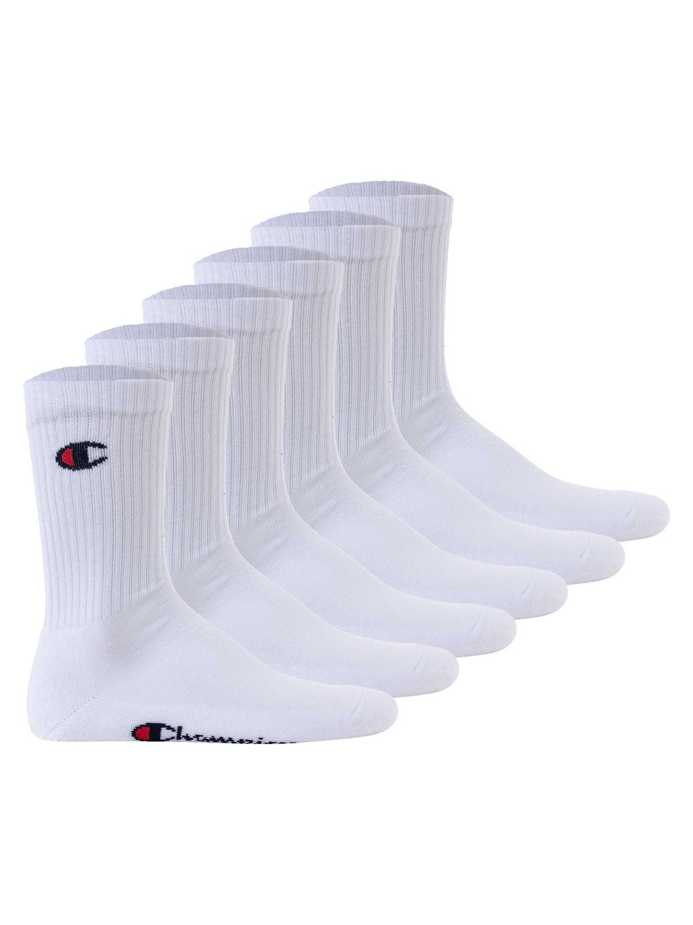 Champion Socken im 6er-Pack Damen Baumwolle weiß, 35-38