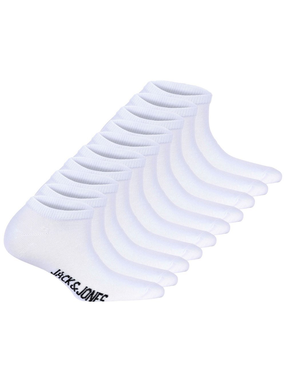 Jack & Jones Socken 10er Pack Damen Baumwolle weiß, 38-42