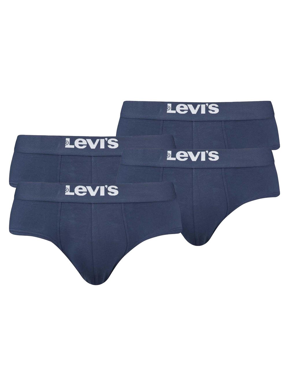 Levi's Slip 4er Pack Herren Baumwolle blau gemustert, L