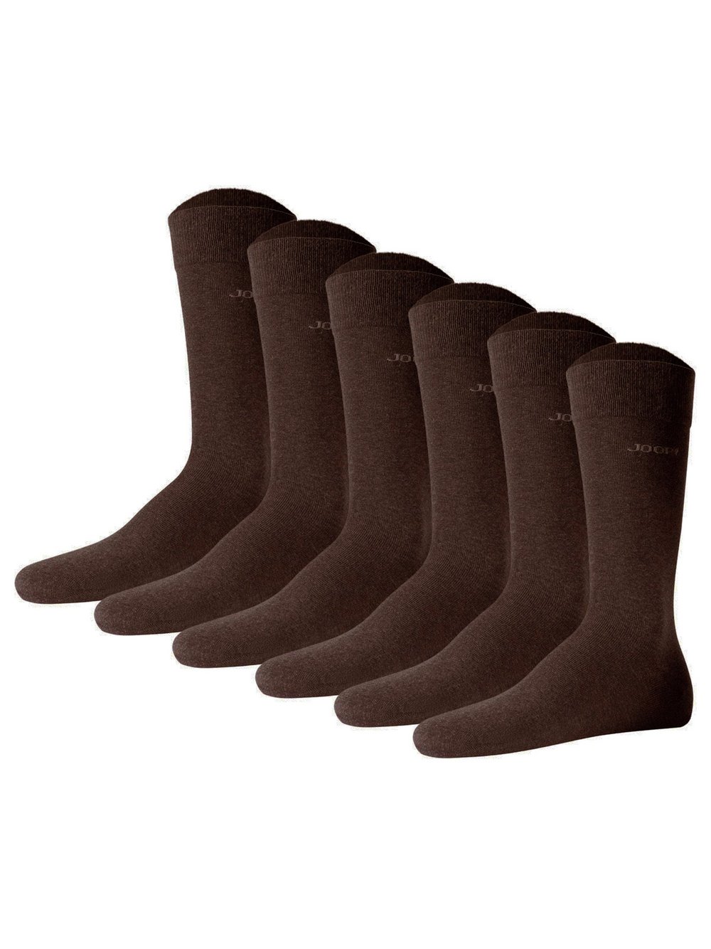 JOOP! Socken 6er Pack Damen Baumwolle braun, 39-42