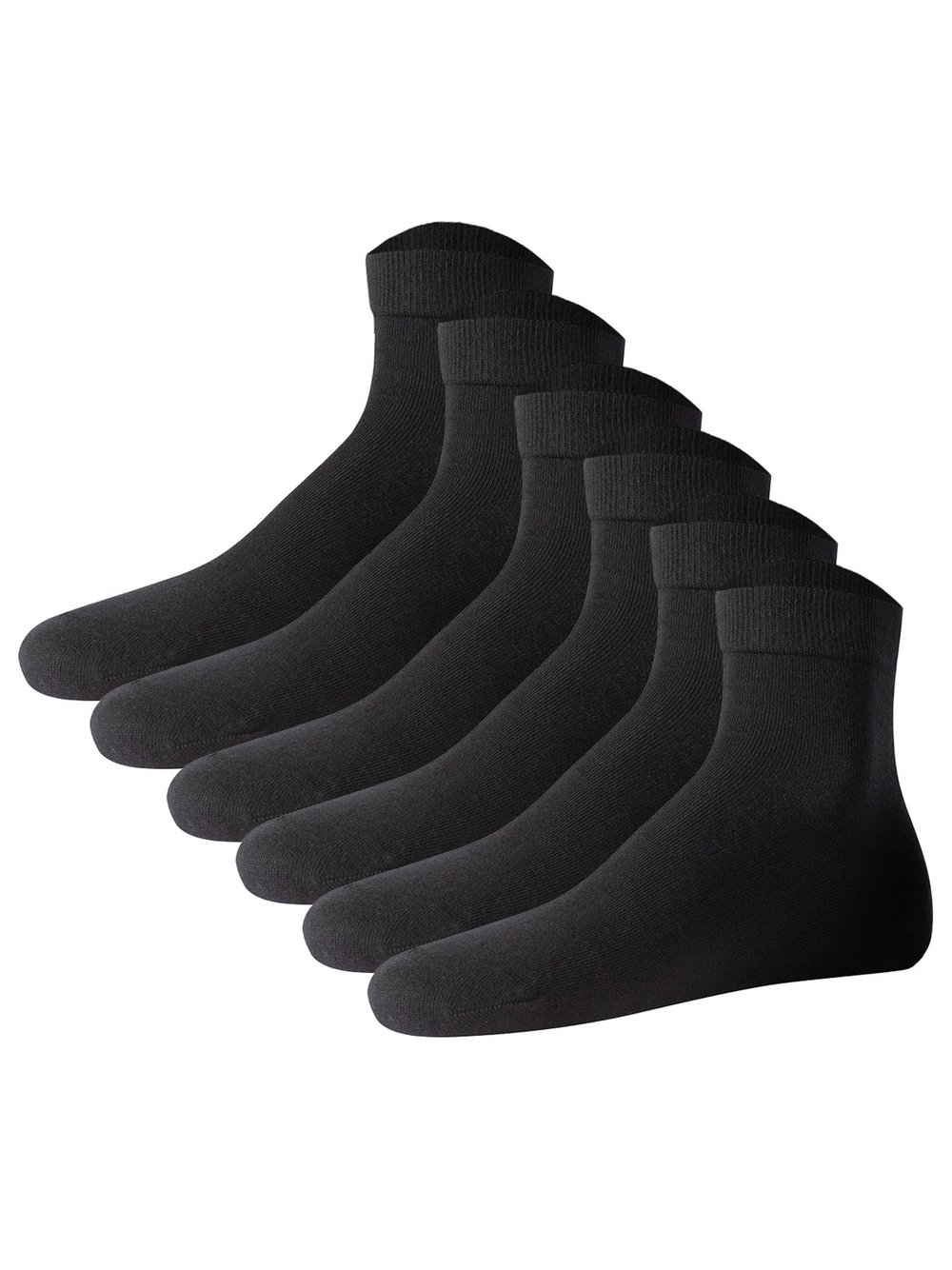 JOOP! Socken 6er Pack Damen Baumwolle schwarz, 43-46